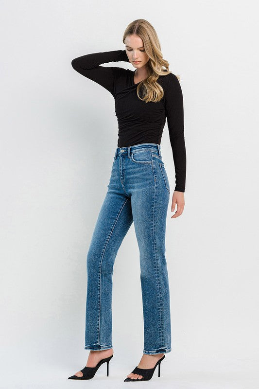 High Rise Straight Jeans Flying Monkey