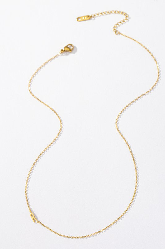 delicate real gold dipped initial LA3accessories