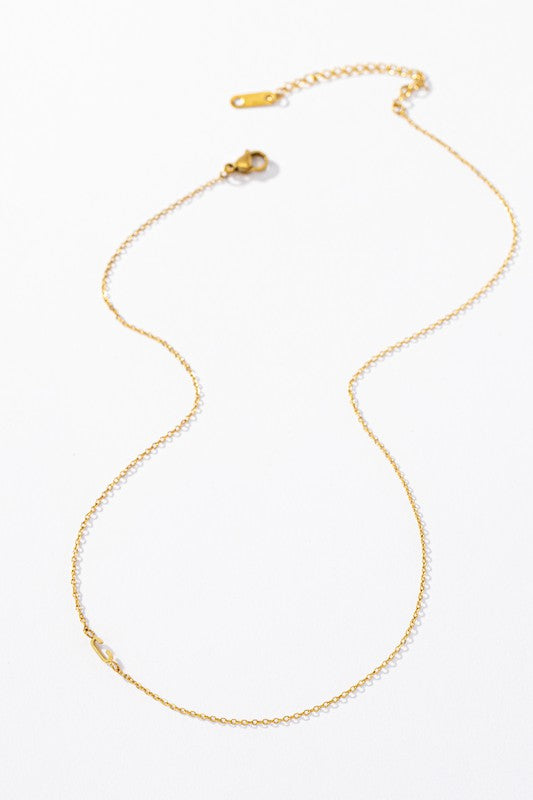 delicate real gold dipped initial LA3accessories
