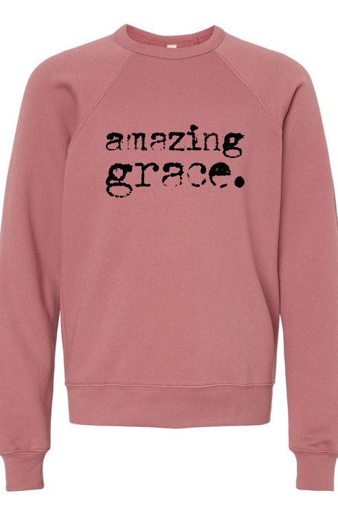 Amazing Grace Premium Crewneck Sweatshirt Ocean and 7th