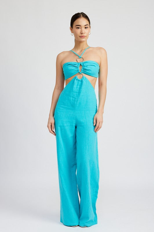DOUBLE O RING CUT OUT JUMPSUIT Emory Park
