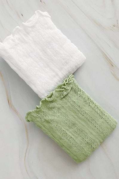 Slouch Crochet Lace Socks Set Of 2 Ellison and Young