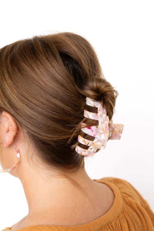 Catherine Hair Claw - Peachy Pink Spiffy & Splendid