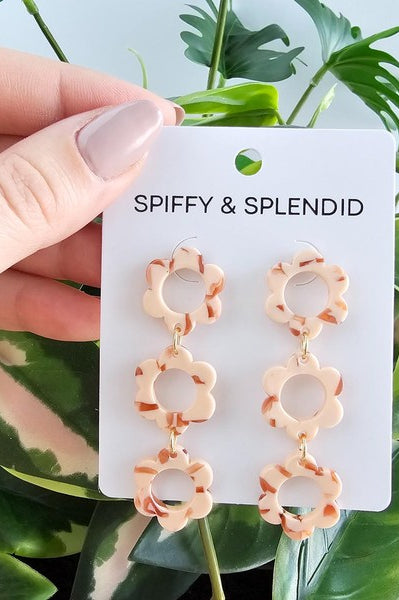 Delilah Earrings - Peach Spiffy & Splendid