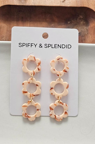 Delilah Earrings - Peach Spiffy & Splendid