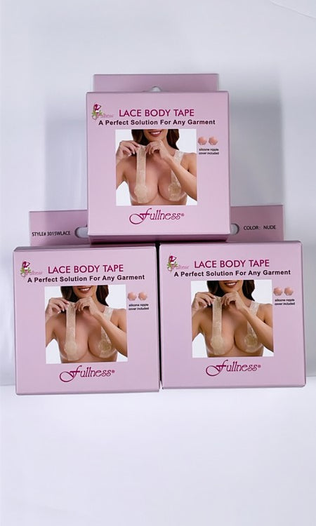 Body Tape lace with silicone nipple boobs tape Forever-Foxy