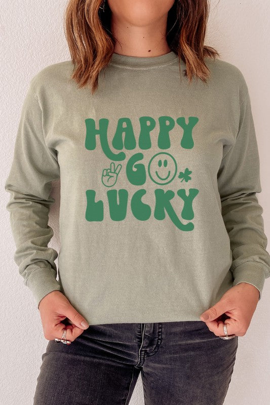 Happy Go Lucky St Patrick's Day Long Sleeve Wild Voices