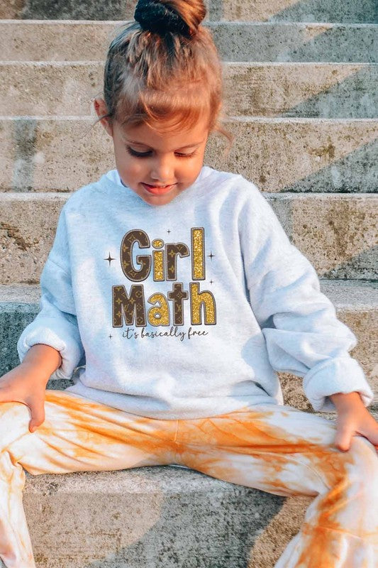 Girl Math Fleece Sweatshirt Amerikan Basics