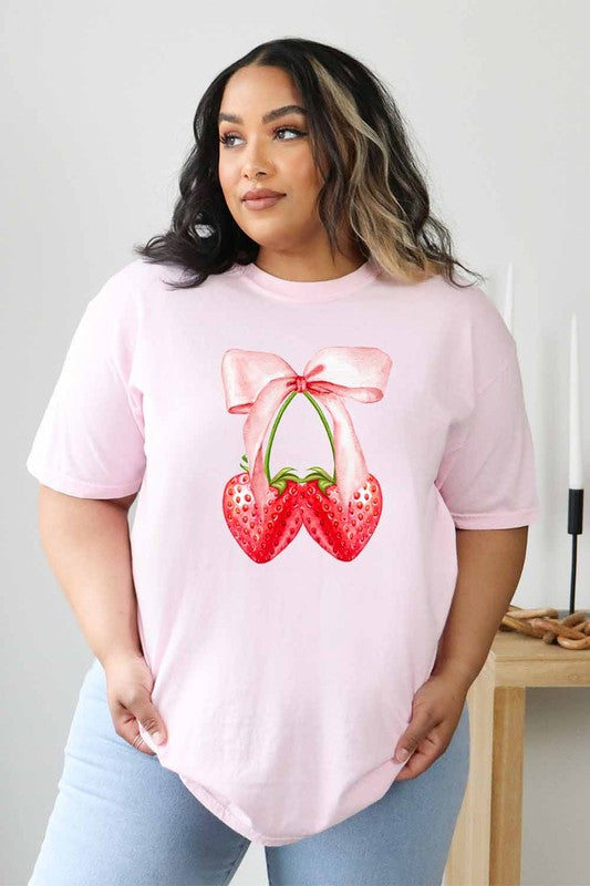 Coquette Strawberry Graphic Tee Khristee