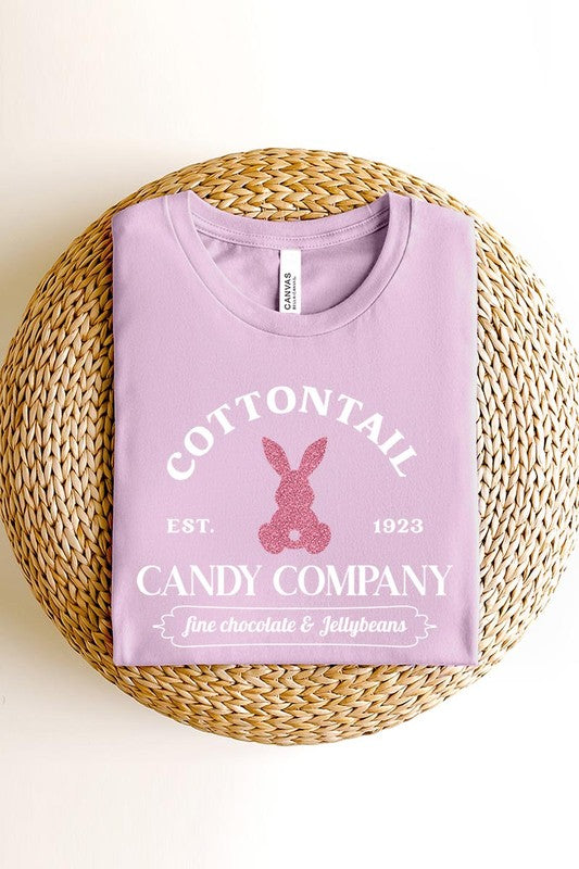 Cotton Tail Easter Bunny Glitter Graphic T Shirts Color Bear
