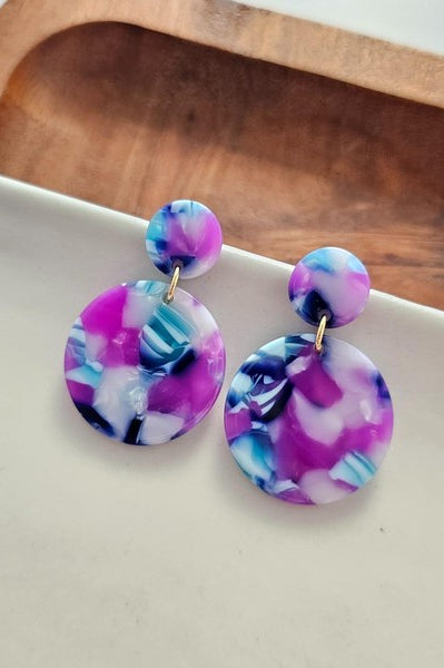 Addy Earrings - Purple Party Spiffy & Splendid