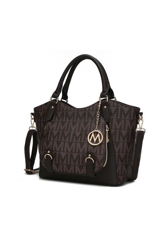 MKF Collection Fula Signature Satchel Bag by Mia K MKF Collection by Mia K