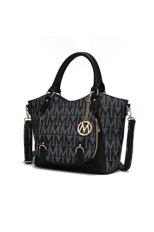 MKF Collection Fula Signature Satchel Bag by Mia K MKF Collection by Mia K