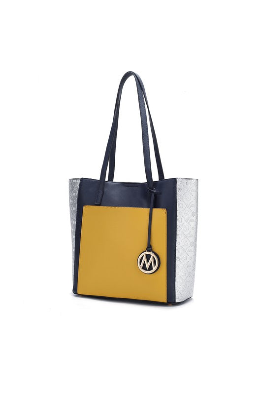 MKF Collection Leah Color-Block Tote Bag by Mia K MKF Collection by Mia K