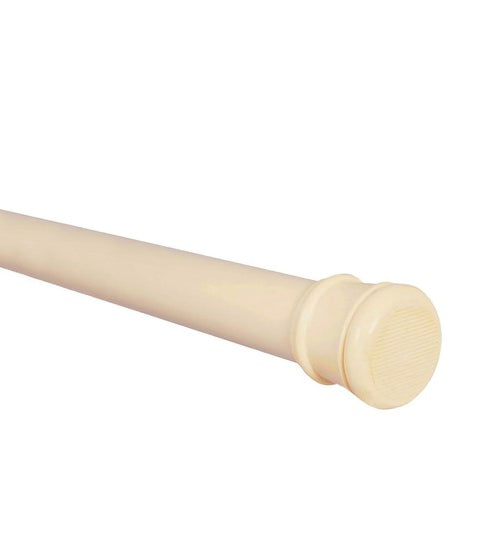 Beige Adjustable Tension Curtain Rod 41-76 inches Home Mart Goods