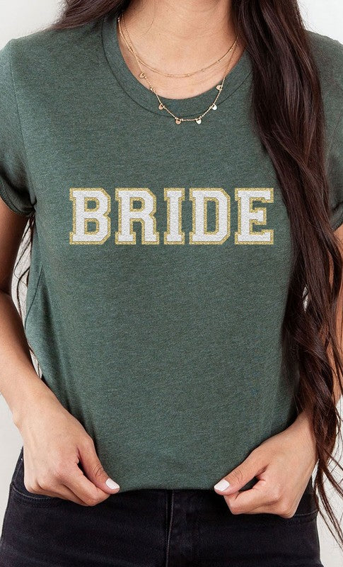 Bride Faux Chenille Graphic Tee Kissed Apparel