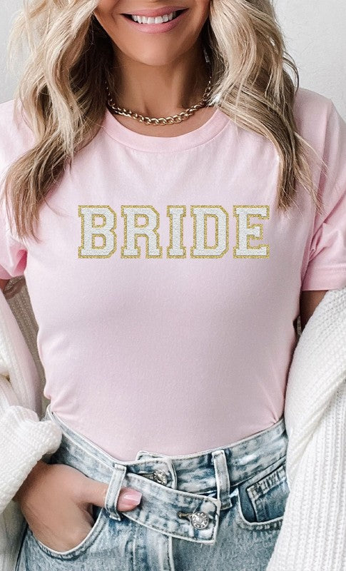 Bride Faux Chenille Graphic Tee Kissed Apparel