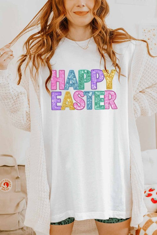 Happy Easter Graphic Tee Khristee
