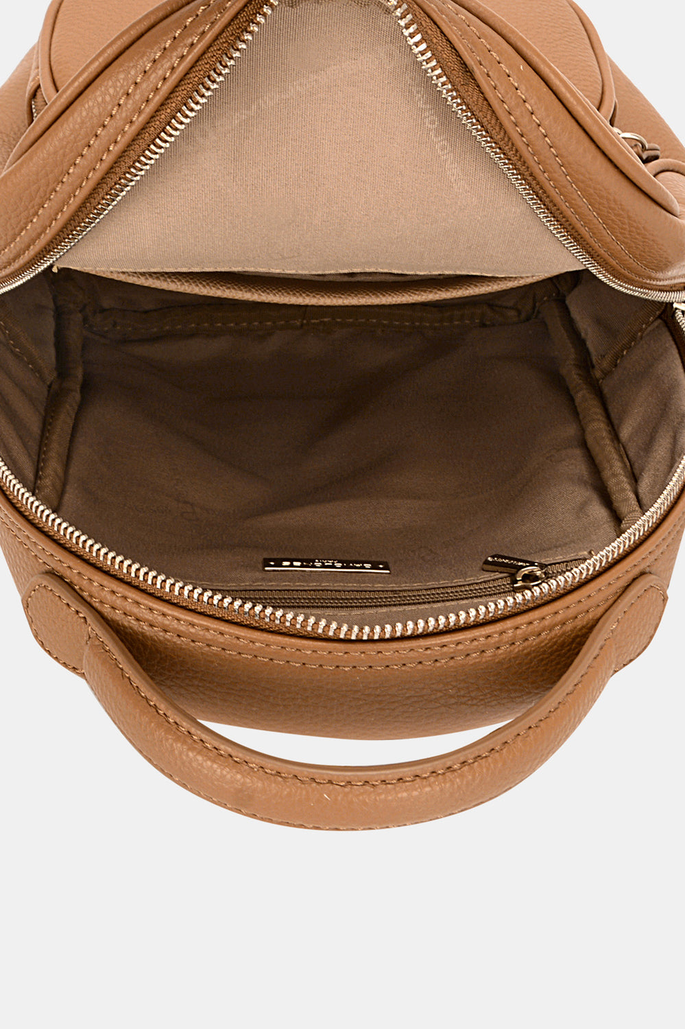 David Jones PU Leather Handle Backpack Trendsi