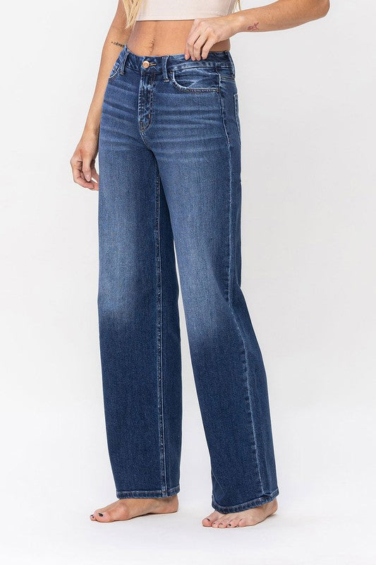 High Rise Loose Fit Jeans Flying Monkey