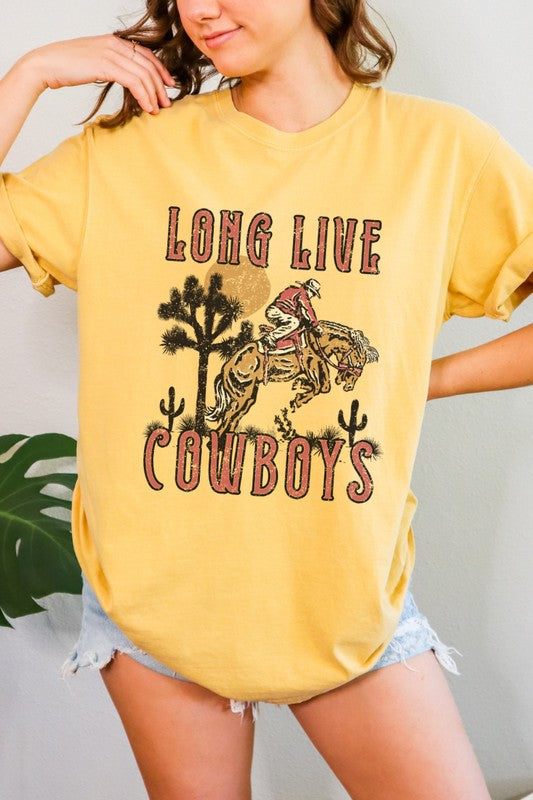 Long Live Cowboys Country Western Graphic Tee Wild Voices