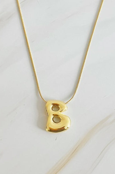 Balloon Letter Initial Necklace Ellison and Young