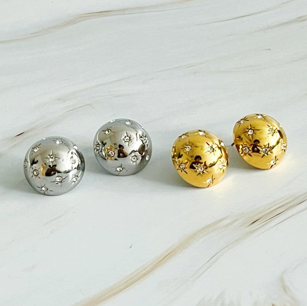 Starlight Sphere Stud Earrings Ellison and Young