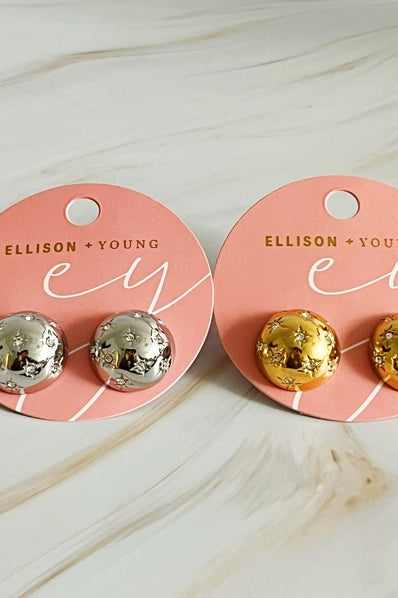 Starlight Sphere Stud Earrings Ellison and Young