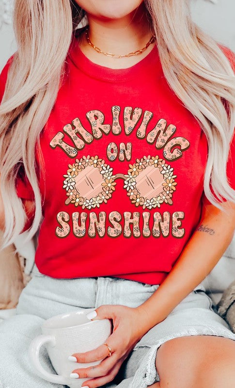 Thriving on Sunshine Graphic T Shirts Color Bear
