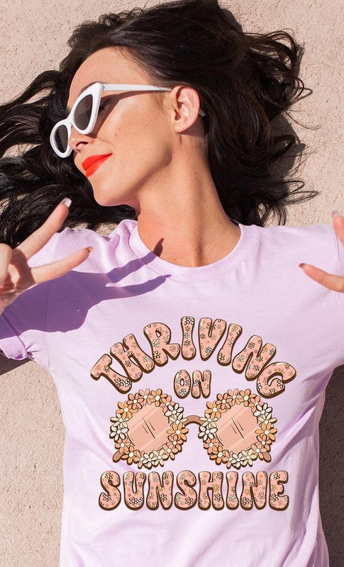 Thriving on Sunshine Graphic T Shirts Color Bear
