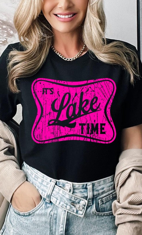 It's Lake Time Graphic T Shirts Color Bear