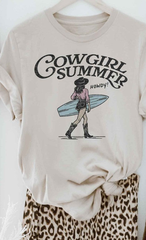 COWGIRL SUMMER WESTERN GRAPHIC TEE ROSEMEAD LOS ANGELES CO