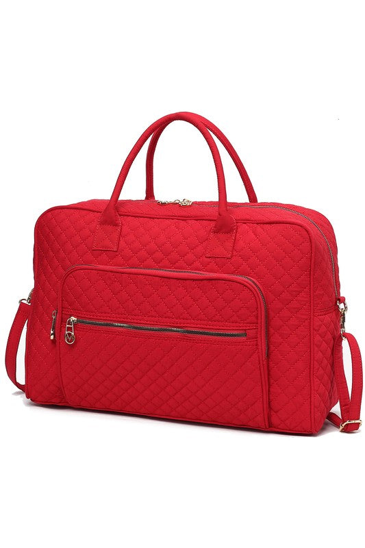 MKF Collection Jayla Solid Quilted Duffle Bag MKF Collection by Mia K