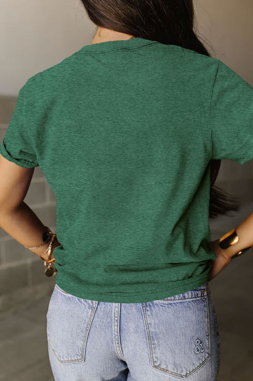 Full Size Graphic Round Neck Short Sleeve T-Shirt Trendsi