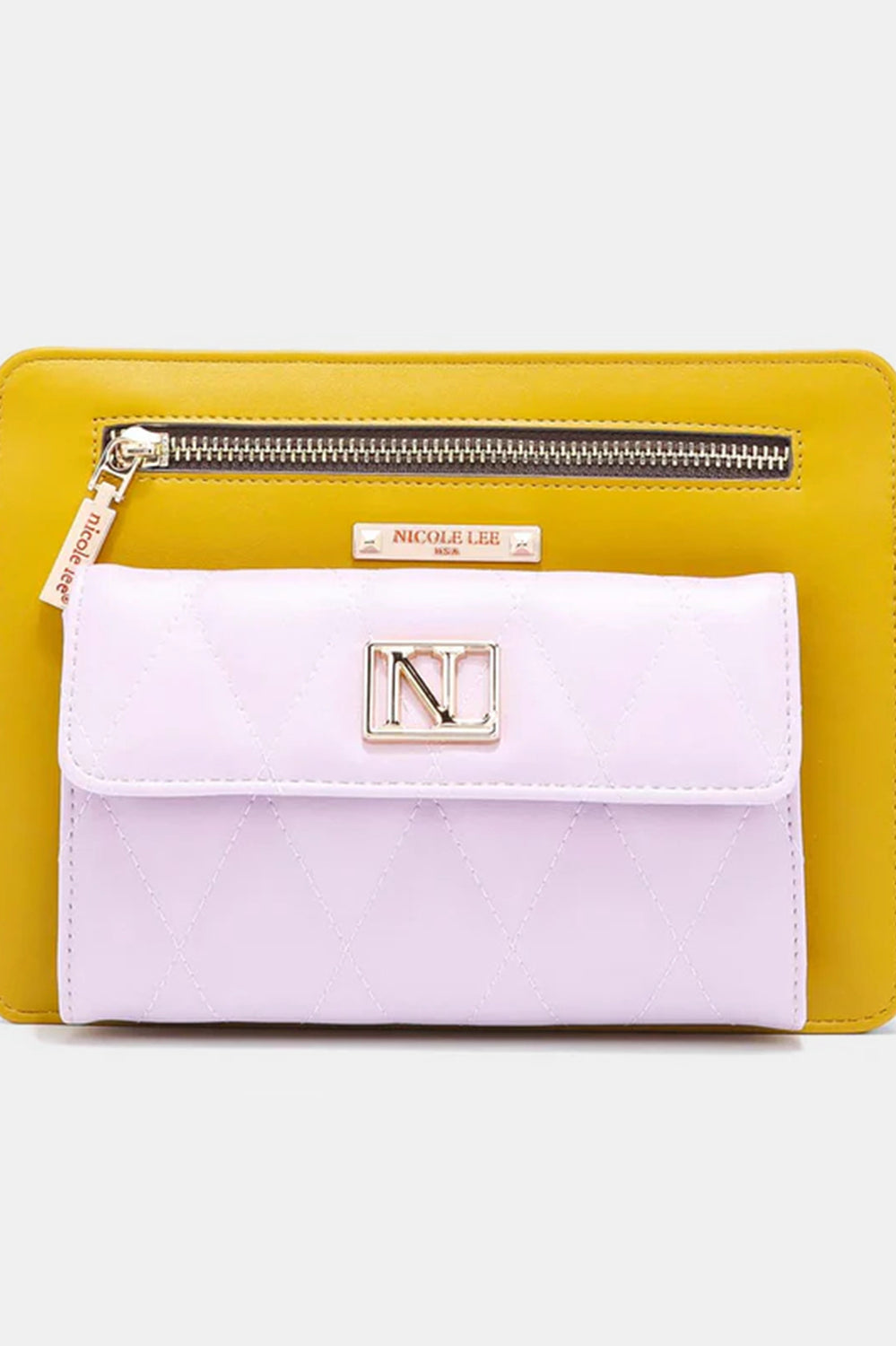 Nicole Lee USA Color Block Crossbody Bag Trendsi