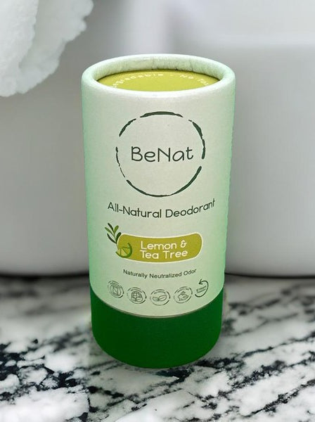 All Natural, Plastic-Free Deodorants. 3oz. BeNat