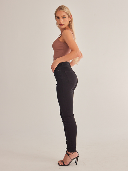 (Size-up) Casual Slim Fit Skinny Jeans With Slight Stretch HEBWWSHEEW Casual Chic Boutique