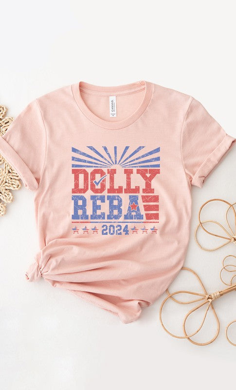 Dolly and Reba 2024 PLUS SIZE Graphic Tee Kissed Apparel