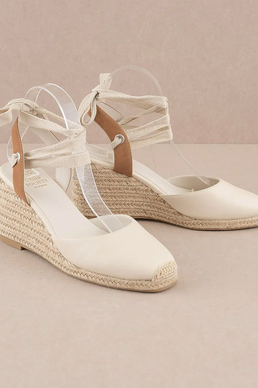 D-ALONDRA-ESPADRILLE, LACE UP, WEDGE Let's See Style
