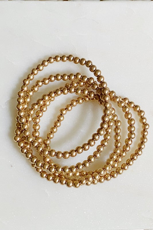 Golden Beads Bracelet Set Ellison and Young