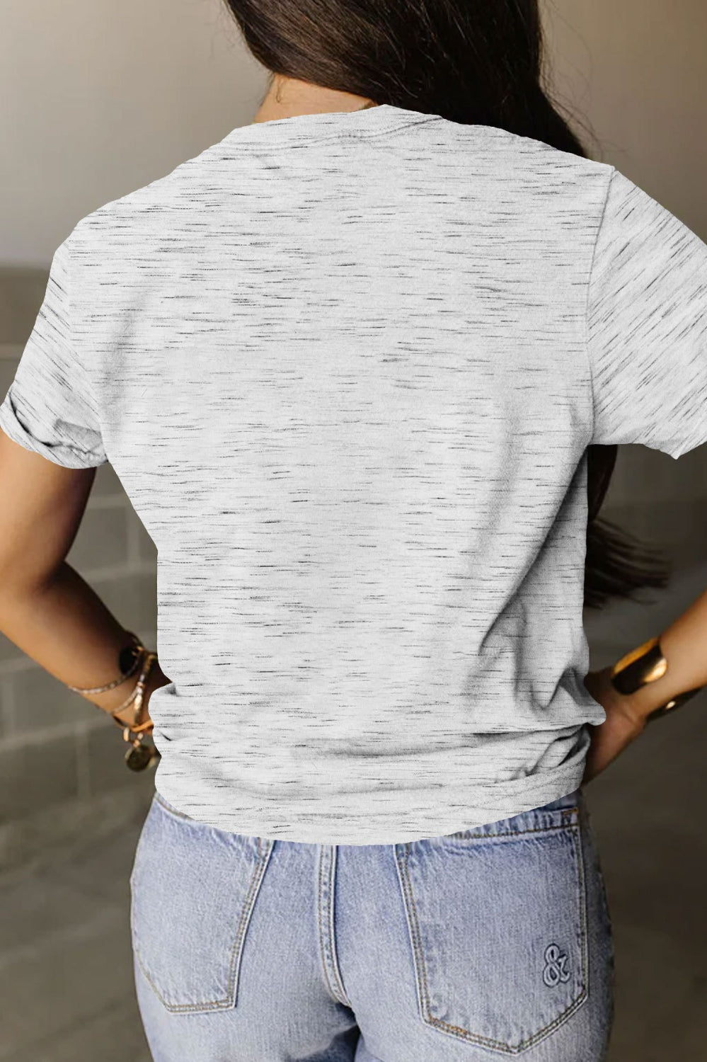 Full Size Lucky Clover Round Neck Short Sleeve T-Shirt Trendsi