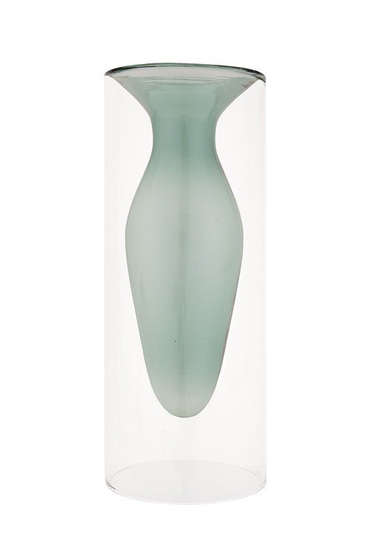 Double Layer Transparent Glass Vase 3 pcs/set ReeVe