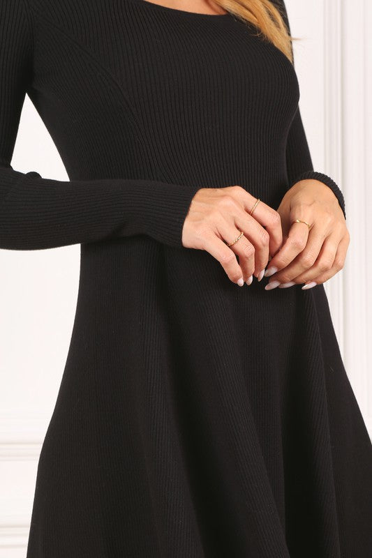 Knitted fit and flare dress Lilou
