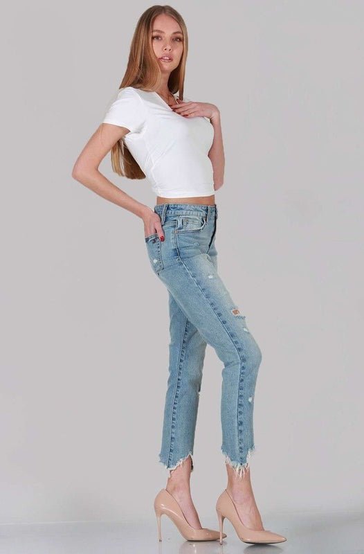 MID RISE RELAXED SKINNY SPECIAL A JEANS