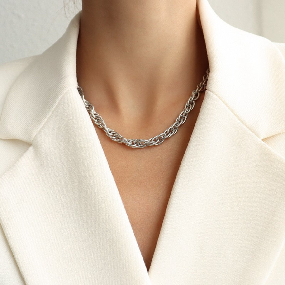 Titanium Steel Chain Necklace Trendsi
