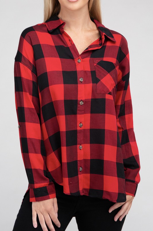 Classic Plaid Flannel Shirt Ambiance Apparel