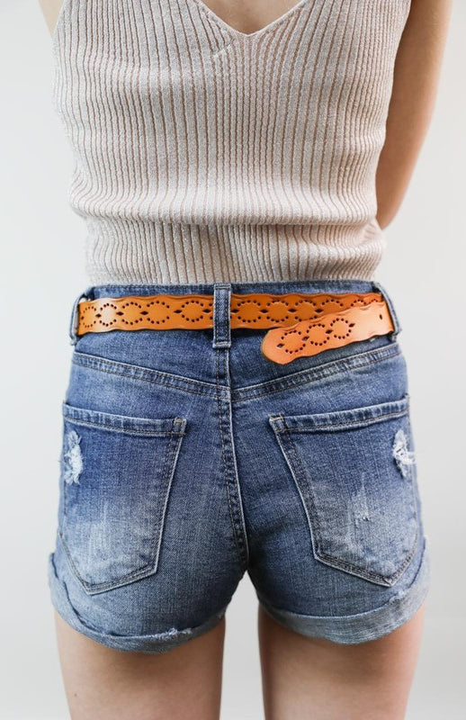 Bohemian Punched Out Belt Leto Accessories