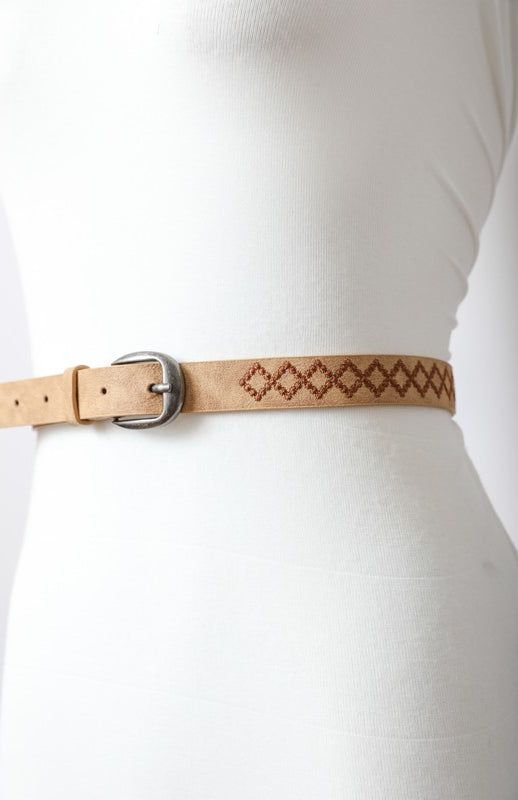 Skinny Punched Out Belt Leto Accessories