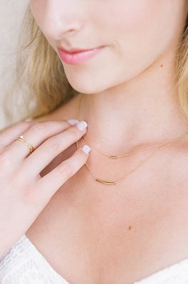Bend Tube Necklace HONEYCAT Jewelry