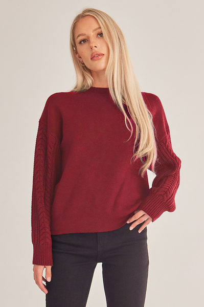 Long Sleeve Solid Colour Pullover Sweater HEH7TVWVSR Casual Chic Boutique